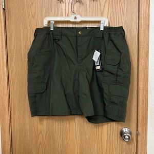 5.11 green tactical shorts.  Size 20.  New with tags.